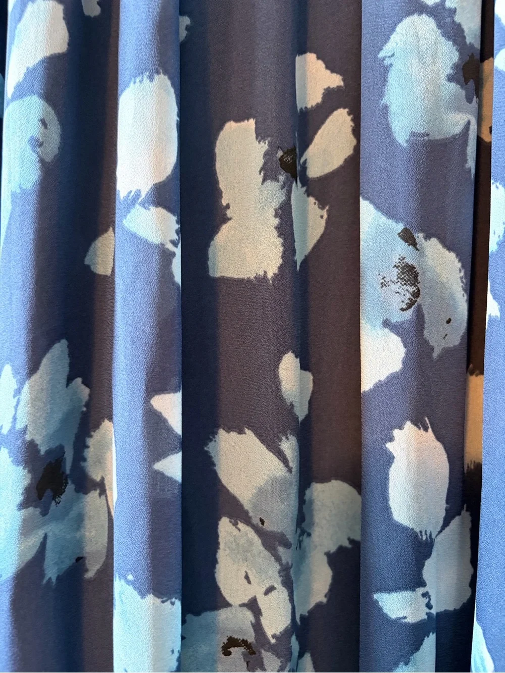 Abercrombie & Fitch Blue Floral V-Neck Maxi Dress
